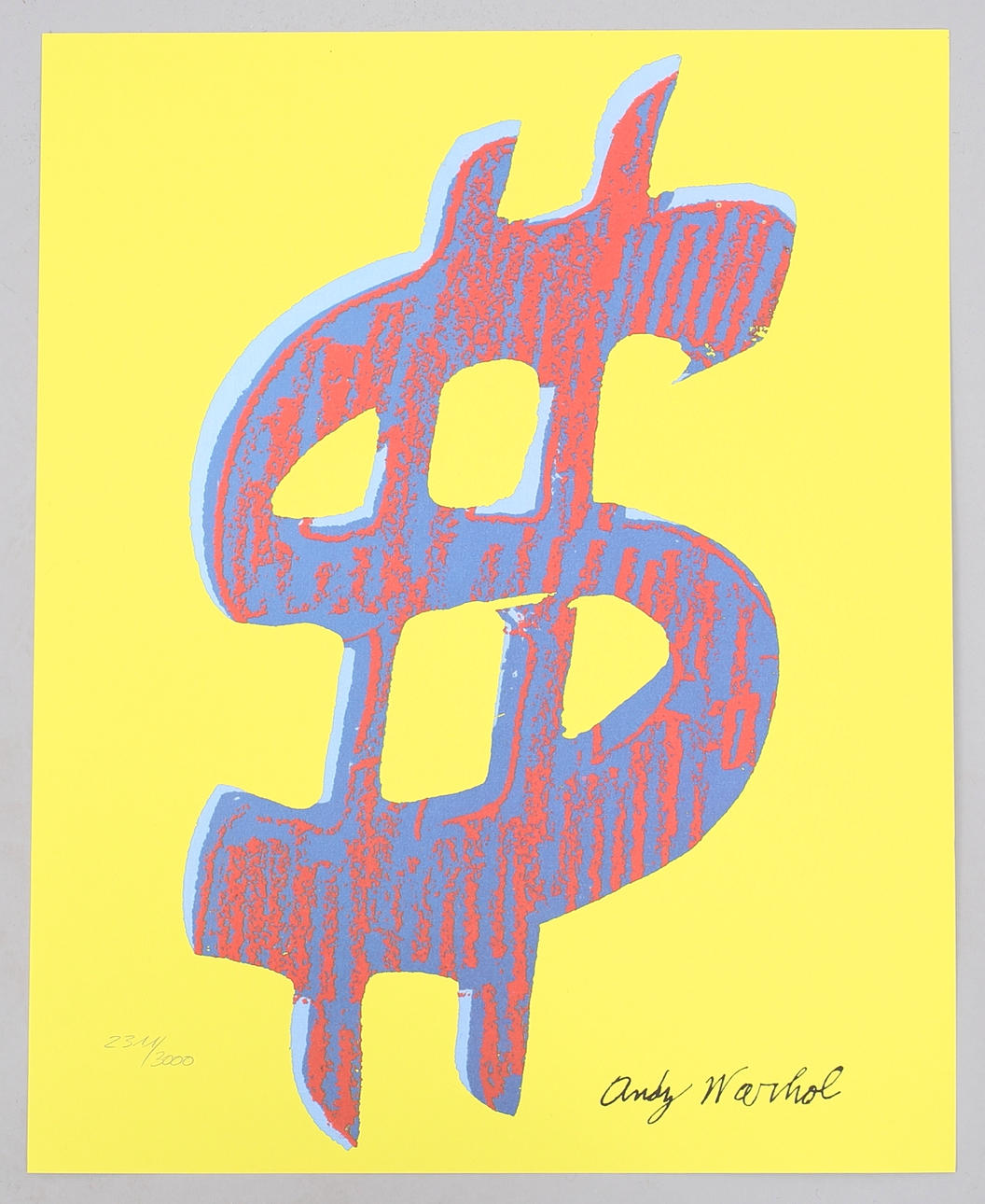 ANDY WARHOL (1928-1987). EFTER. dollartecken.