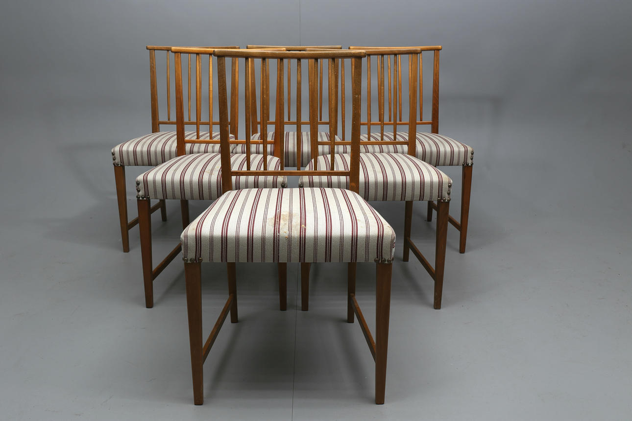 STOLAR, 6 stycken, 1950-tal.