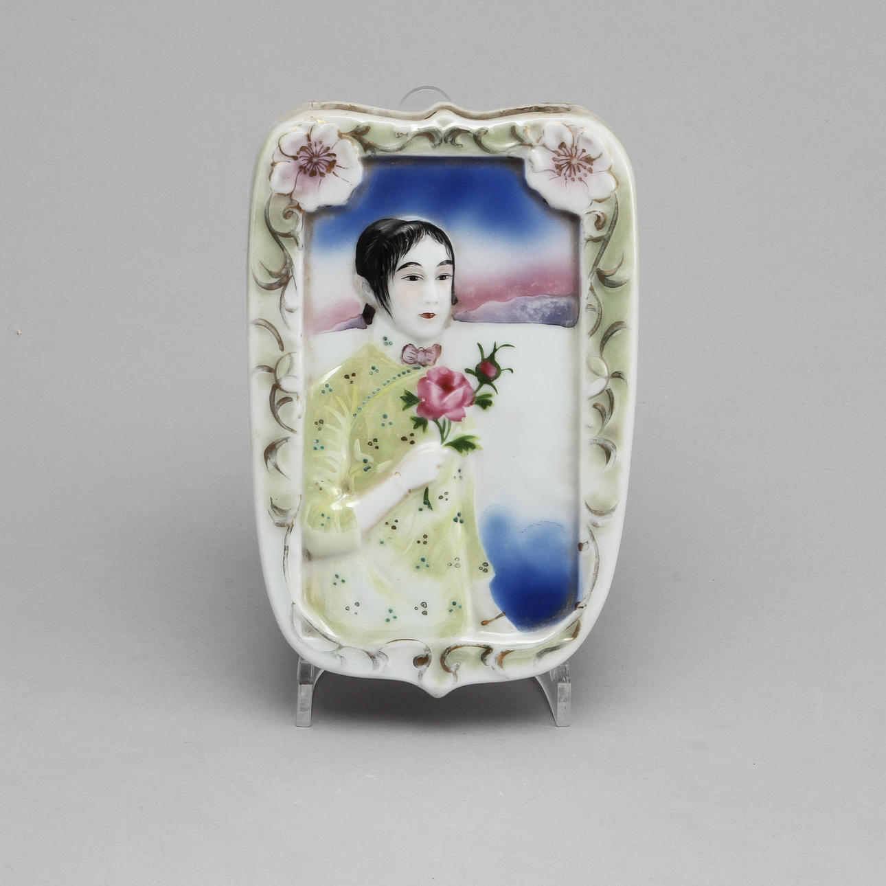 VÄGGVAS, porslin, Kina, republik, 1900-tal.