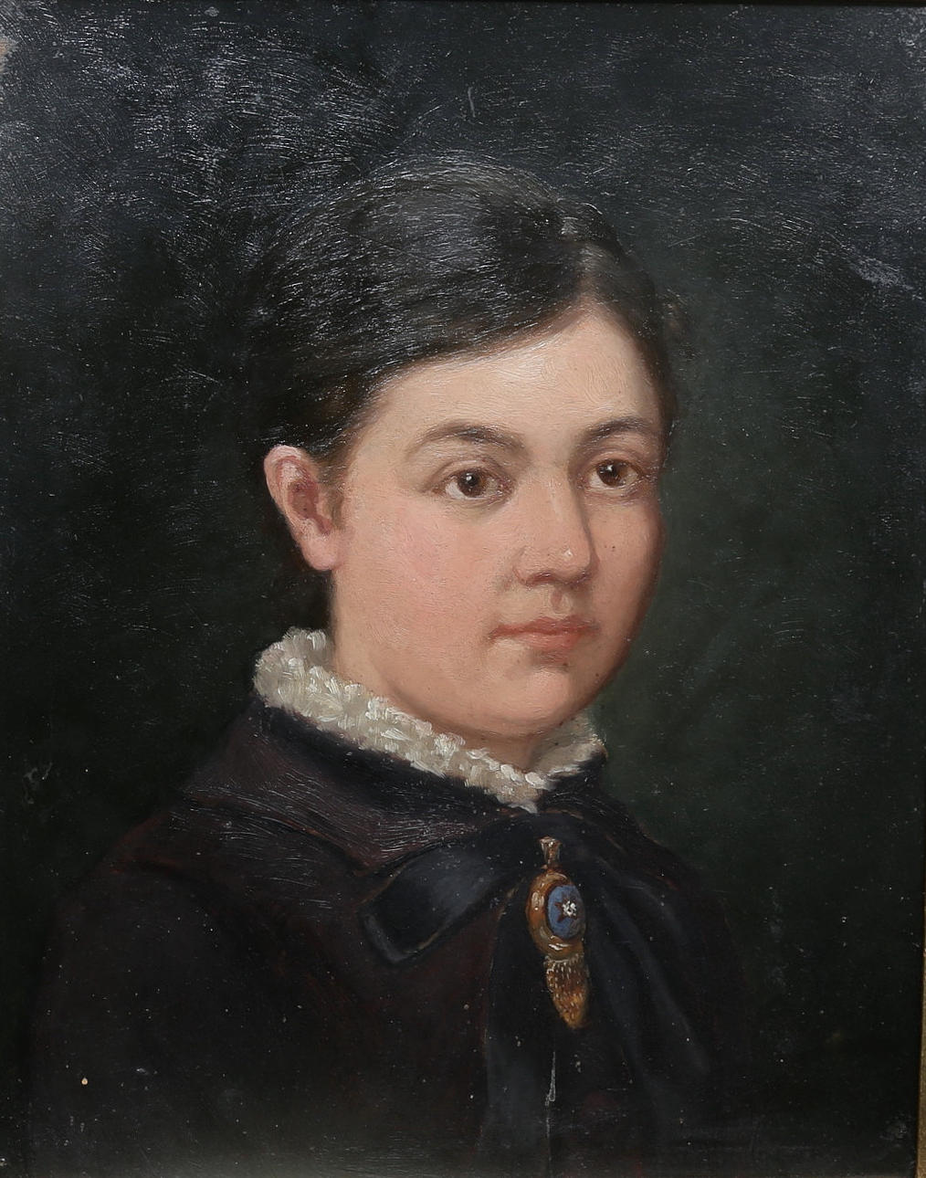 ATTRIBUTED TO ELSIE ARNBERG. Oil, unsigned, 19th century.