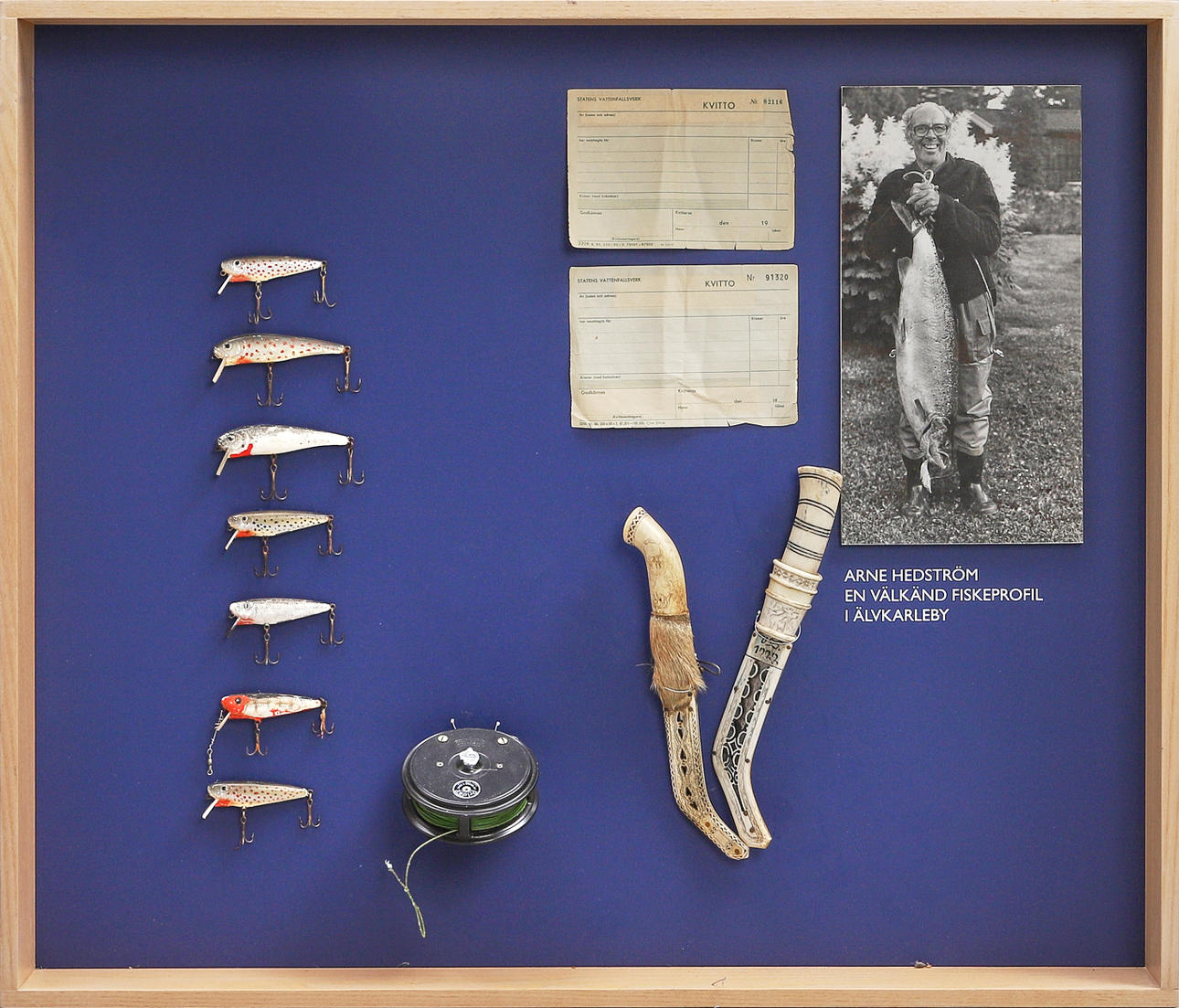 WALL DISPLAY with memorabilia.