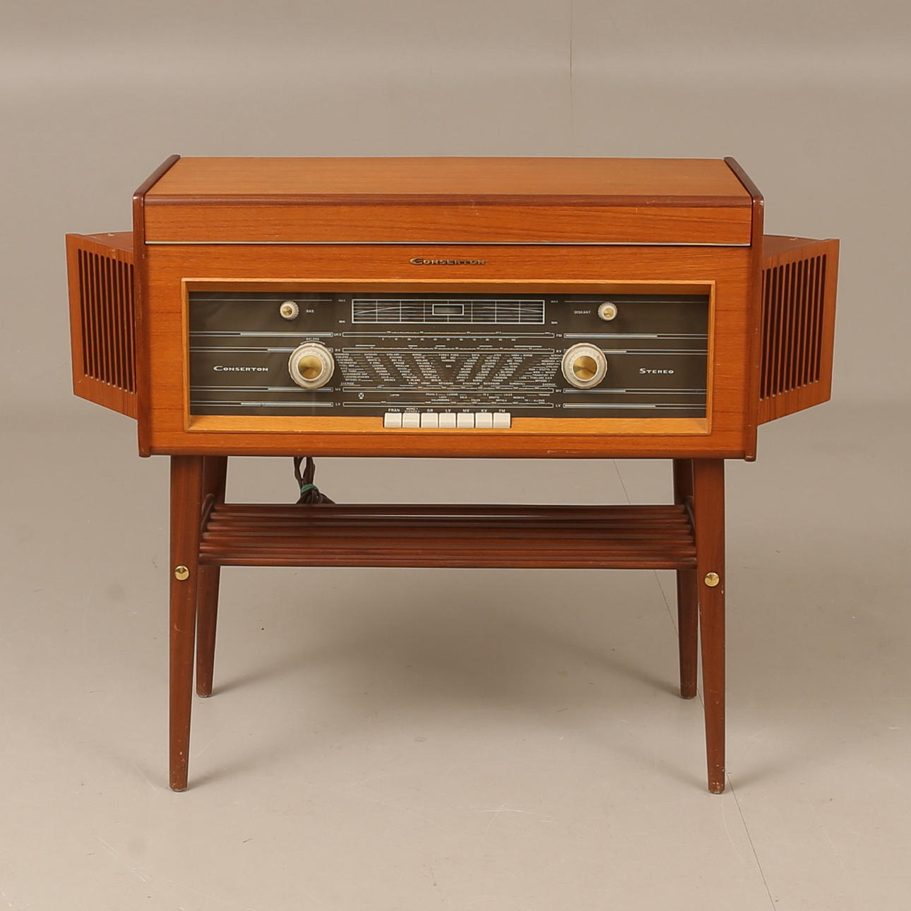 RADIOGRAMMOFON, Conserton, teak, 1900-talets mitt.