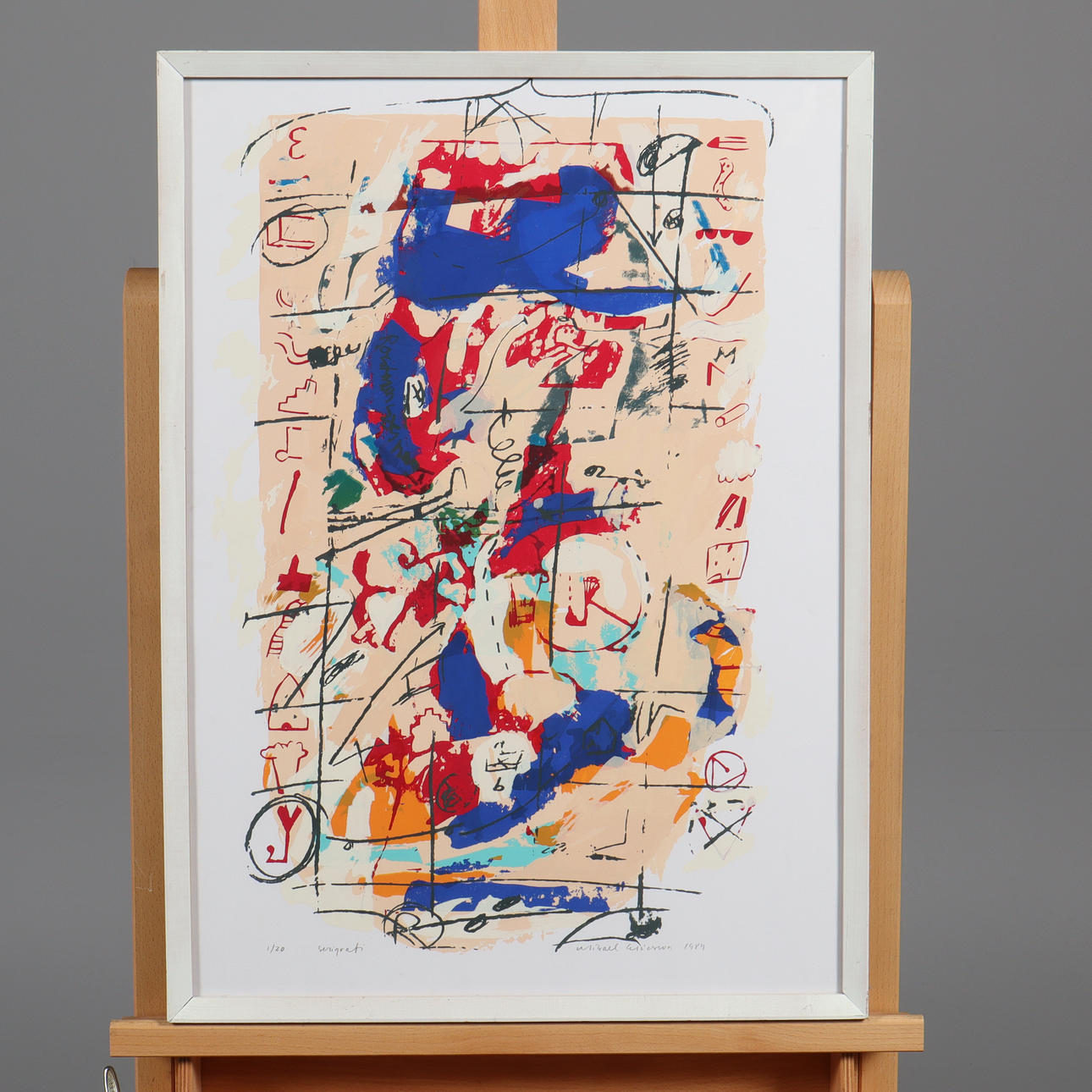 MIKAEL ERICSSON. LITHOGRAPH, "Flying Inspection" numbered 1/20, dated 1989.