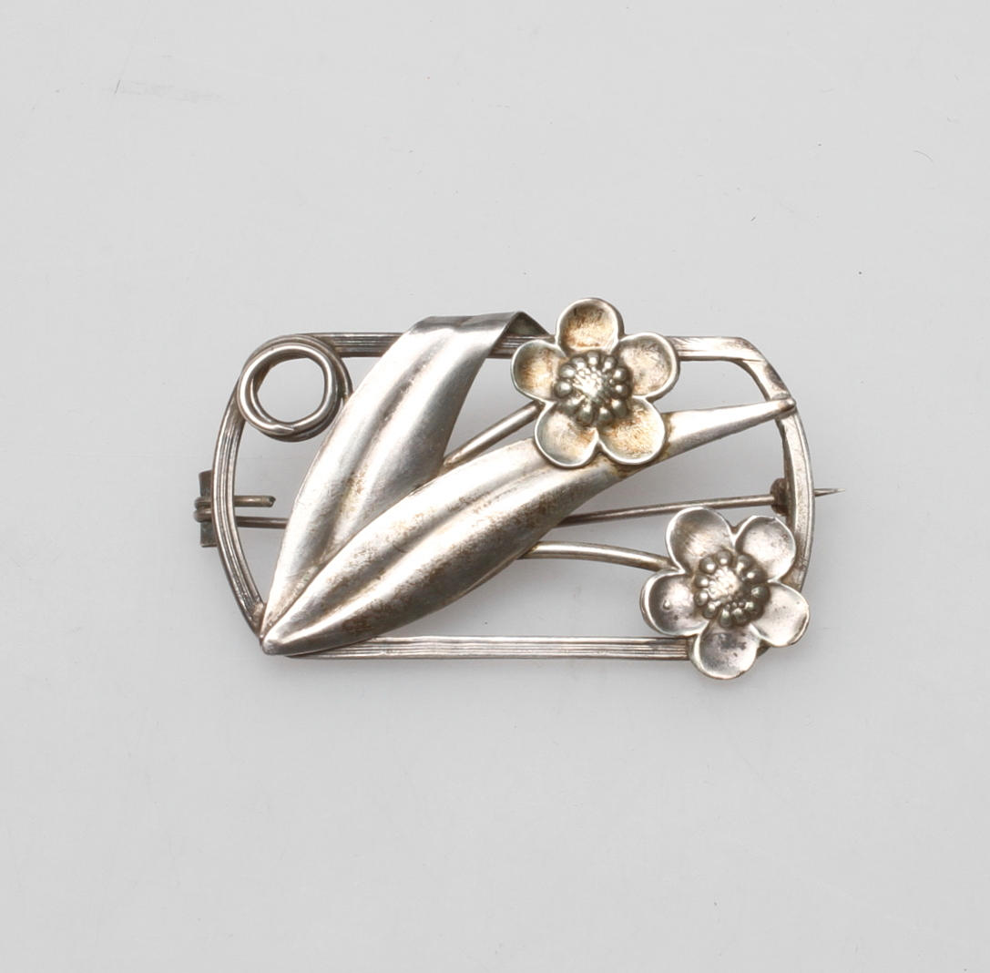 BROSCH, silver, 1940-tal.