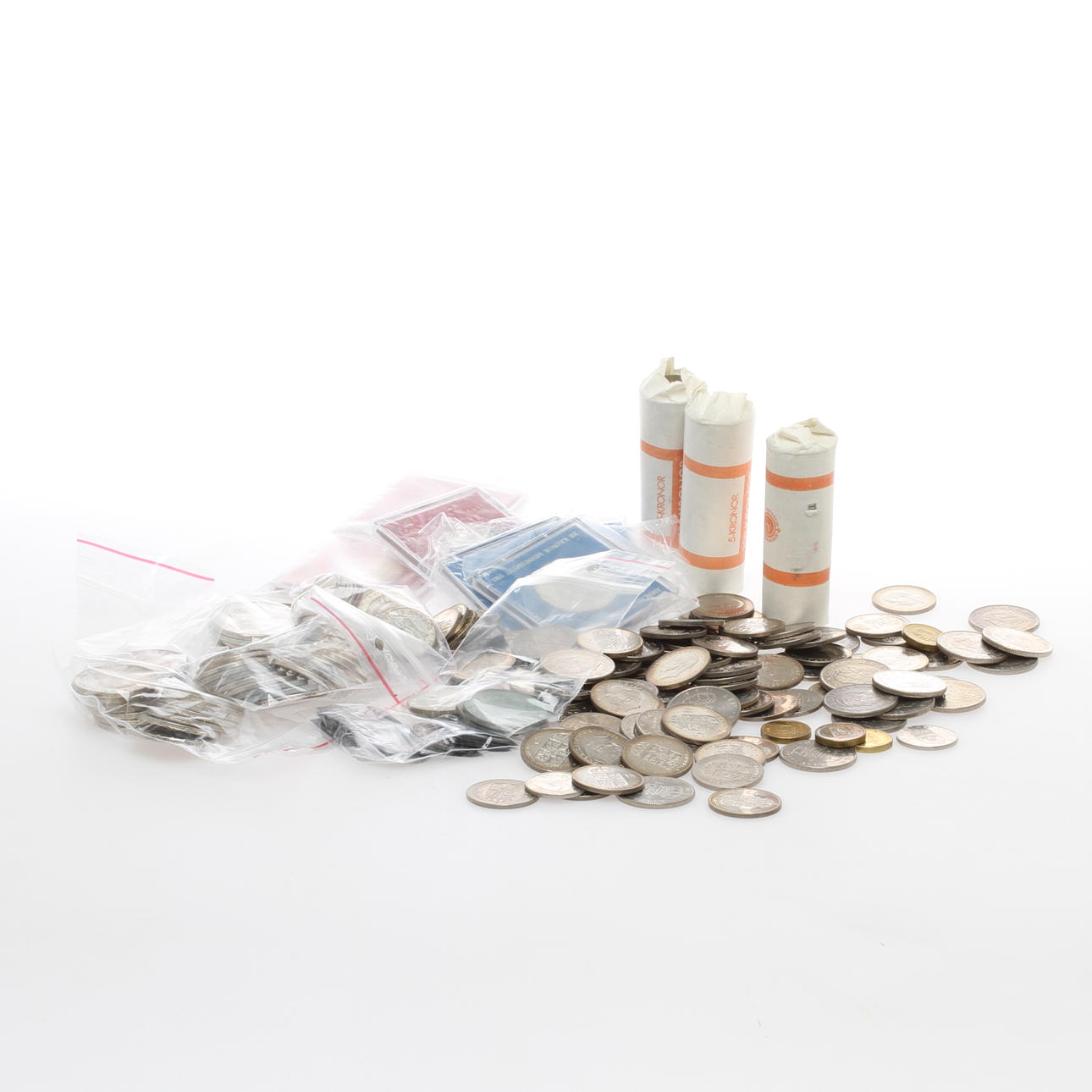 MYNT, Nominalvaluta, mestadels Sverige, delvis silver.