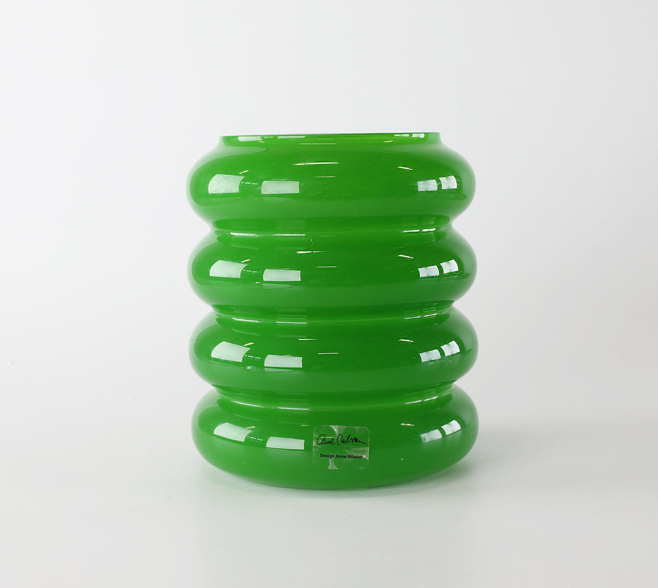 ANNE NILSSON. Vase, glas, mærket, til IKEA.