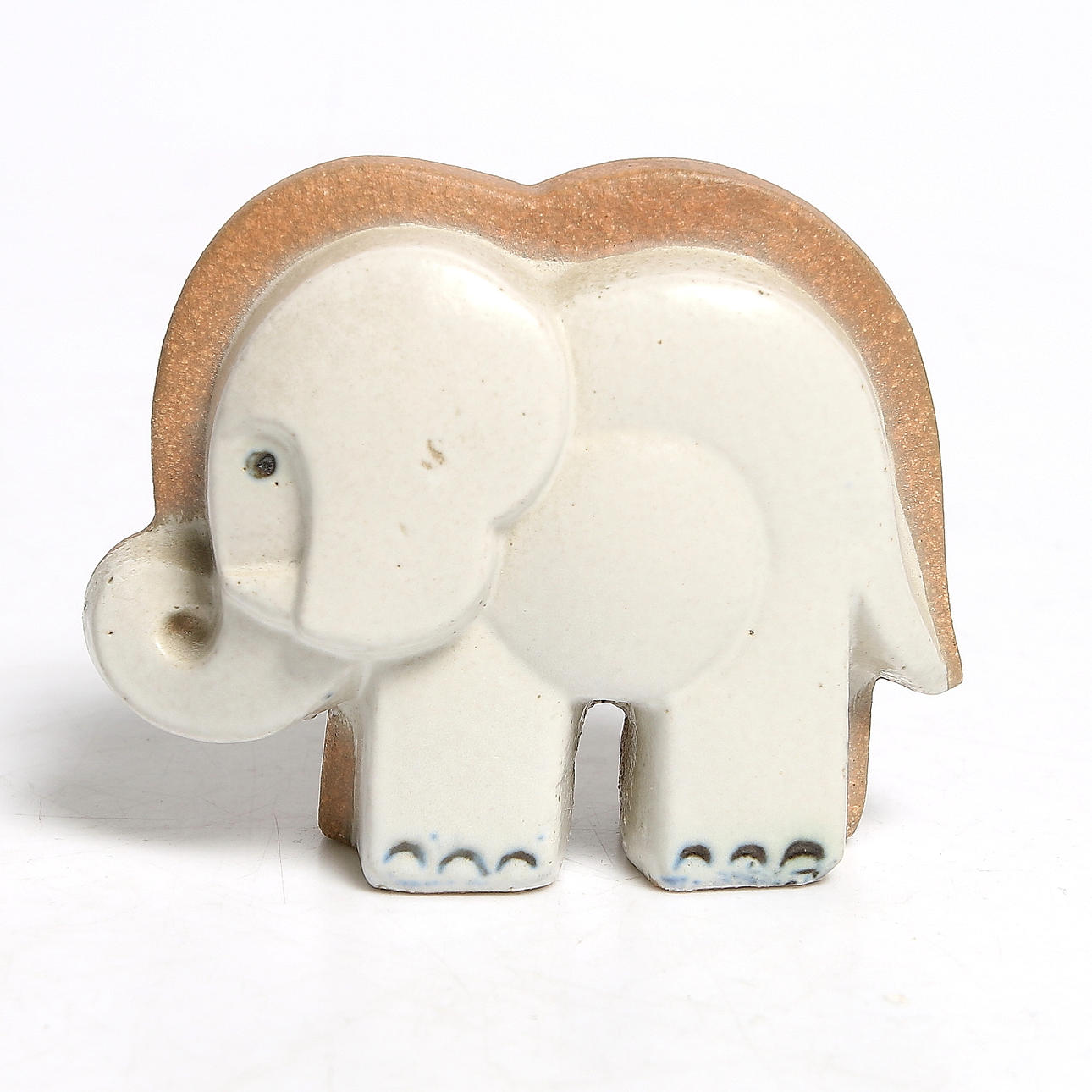 LISA LARSON. Elefanter ur serien "Noaks Ark", stengods, Gustavsberg. 1900-tal.