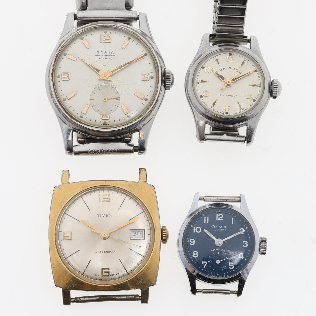 BRACELET WATCH, 4 pcs, stainless steel.