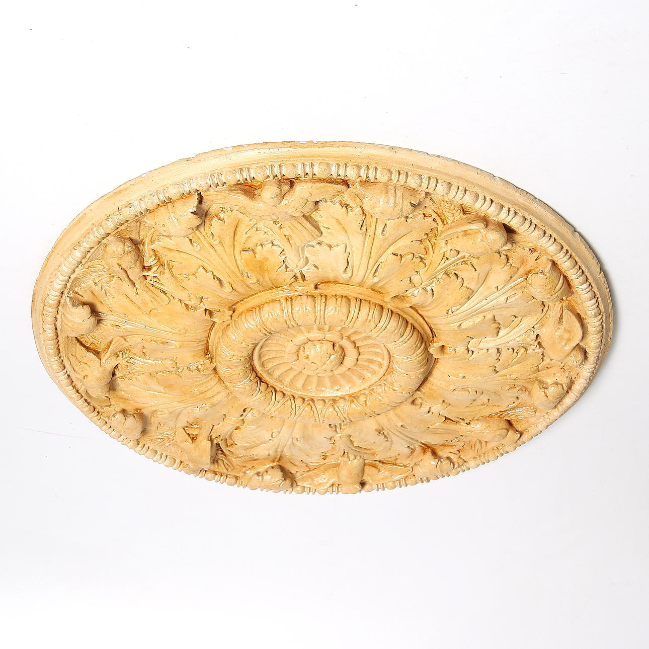 DACHROSETTE, Gips. 1900er.