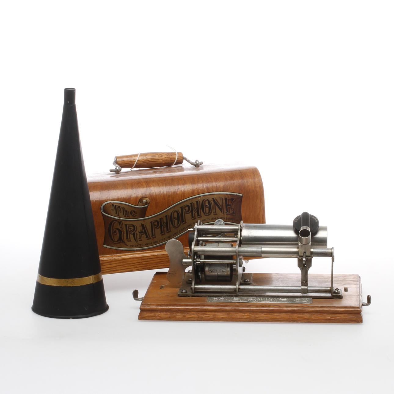 FONOGRAF, Columbia Phonograph Co. New York, omkring 1900.