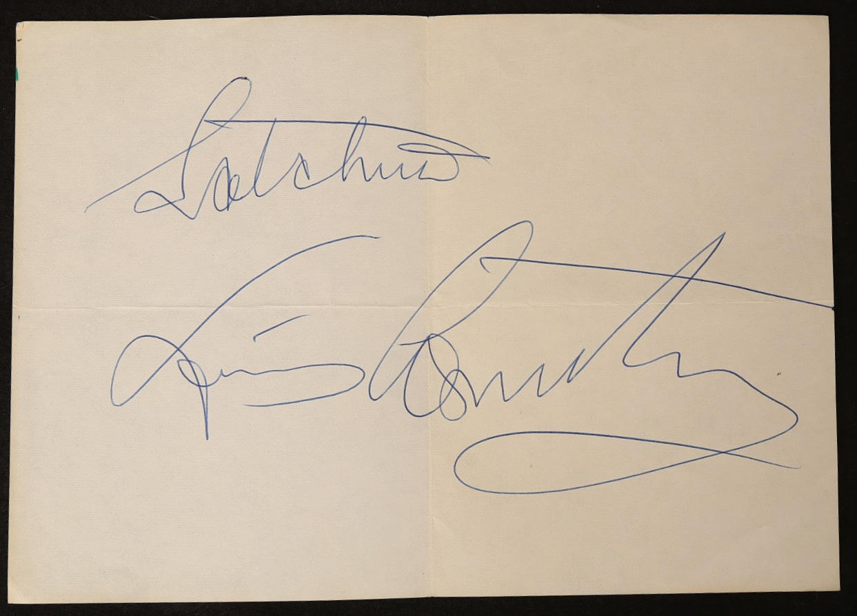 AUTOGRAPH, Louis Armstrong "Satchmo".