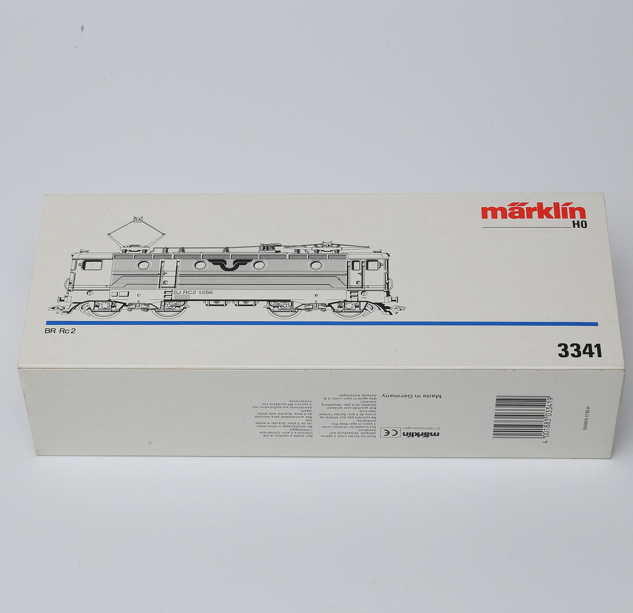 MÄRKLIN 3341 SJ:s Rc2-lok 1056. originalförpackning.