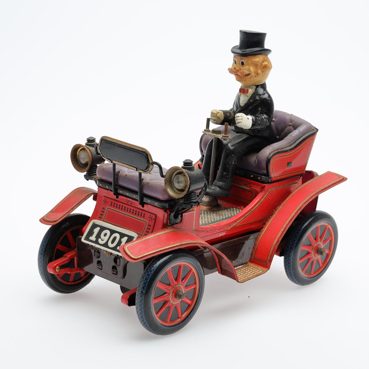 Tin toy car, Japan.