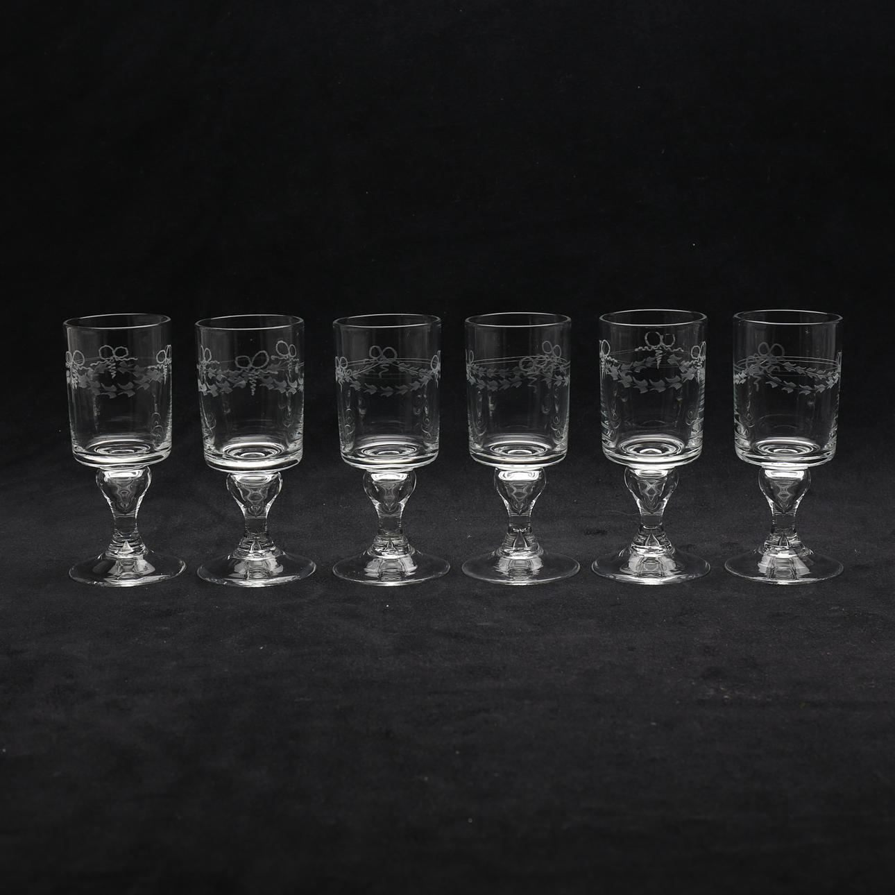 VINGLAS, 6 st, "Antik", Reijmyre.