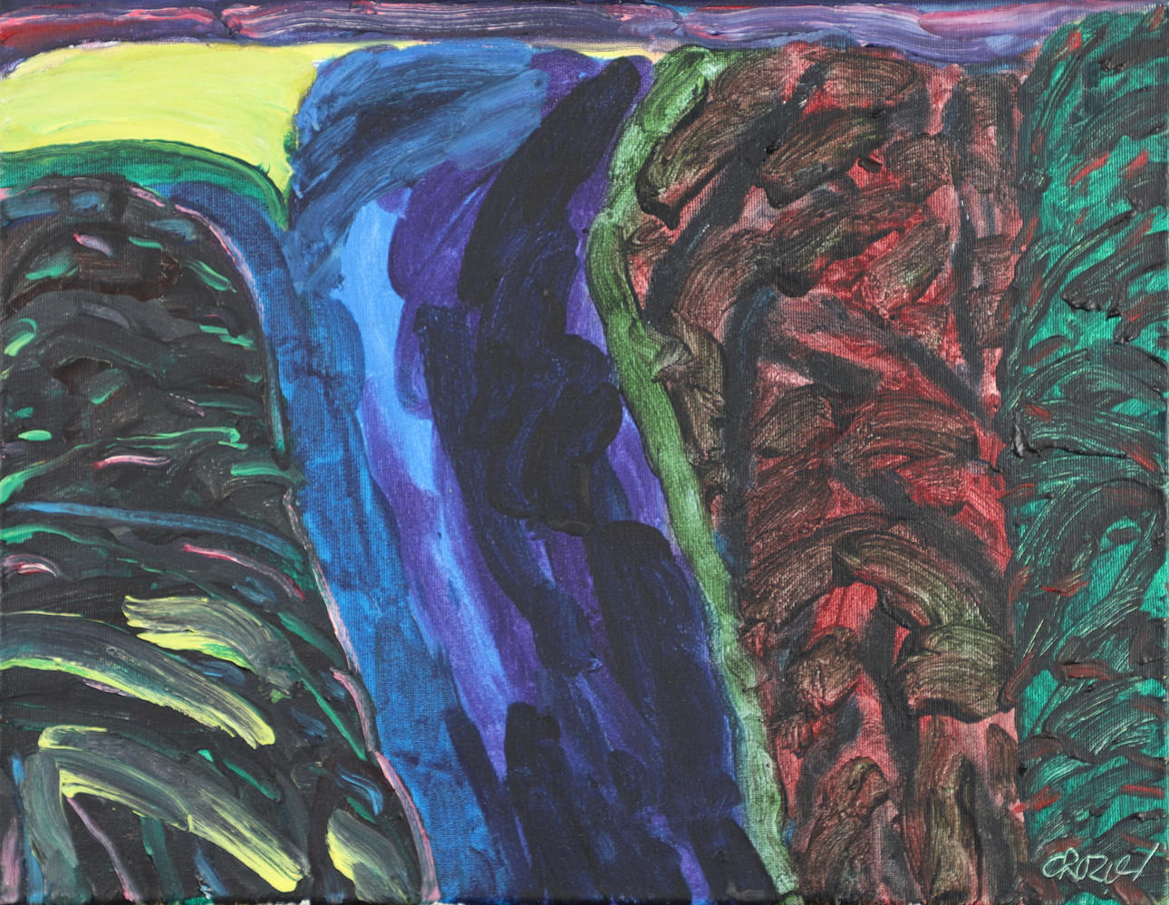 WILLIAM CROZIER (1930-2011). NIGHT ROAD.
