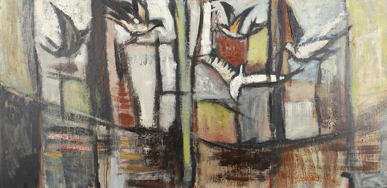 TONY O'MALLEY (1913-2003). APRIL LANDSCAPE - ST IVES.
