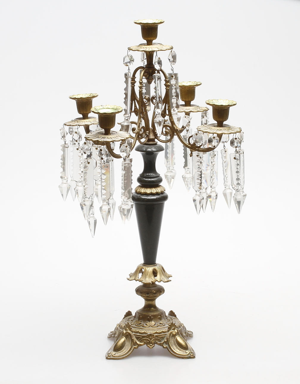 KANDELABER, oskariansk, sent 1800-tal.