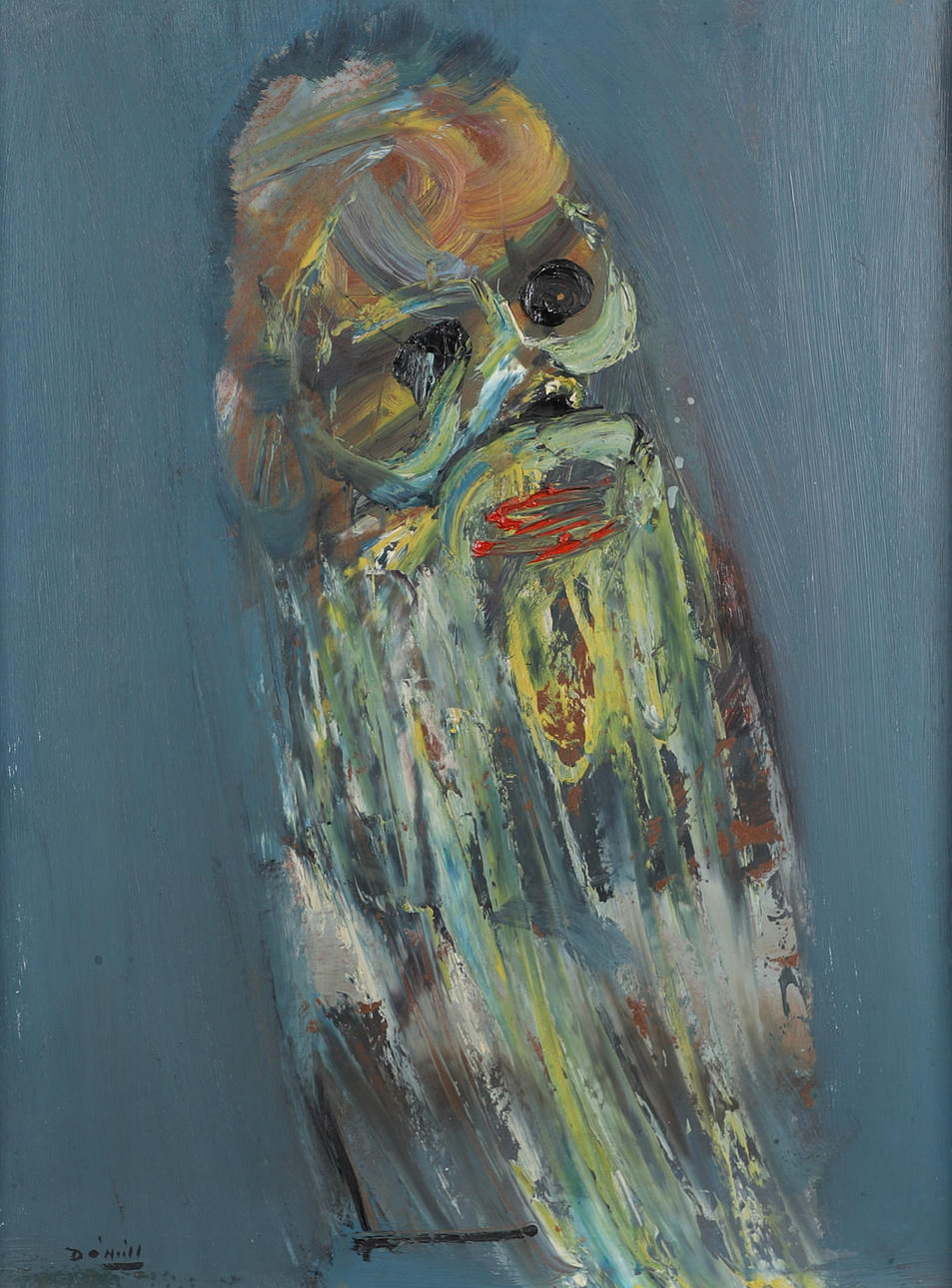 DANIELL O'NEILL (1920-1974). STYLISED HEAD: BEARDED MAN.