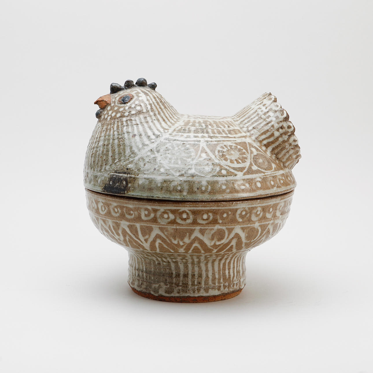 ASTRID ANDERBERG. Egg hen, ceramics, signed.