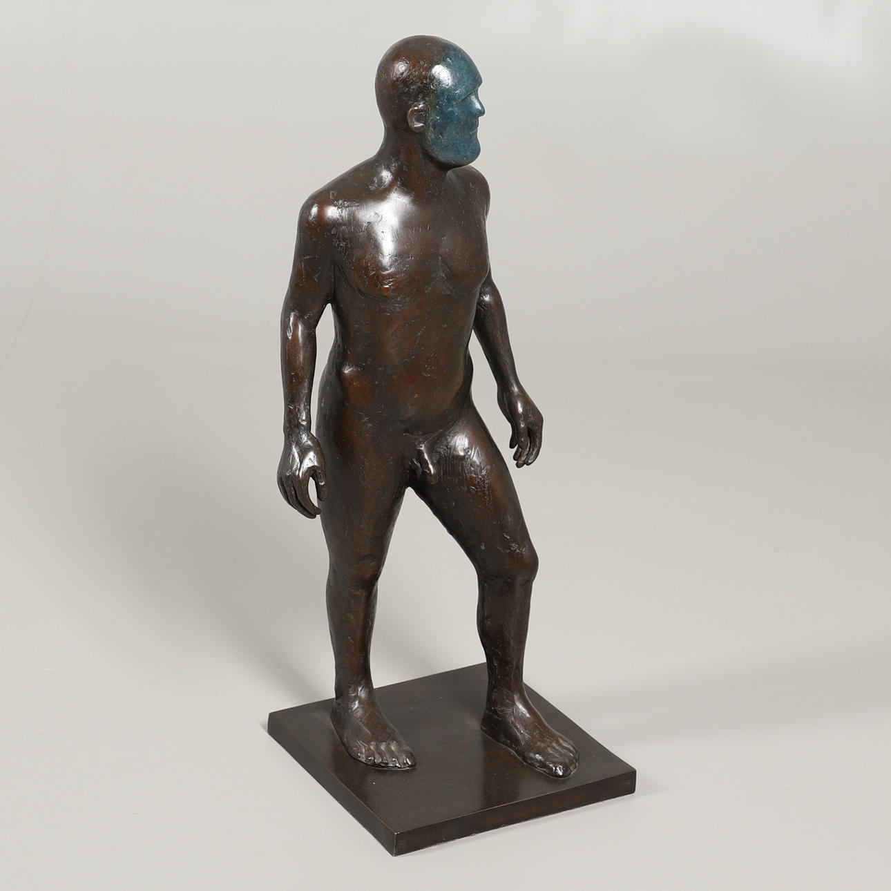 ANTHONY SCOTT (B.1968). WARRIOR, BLUE FACE.