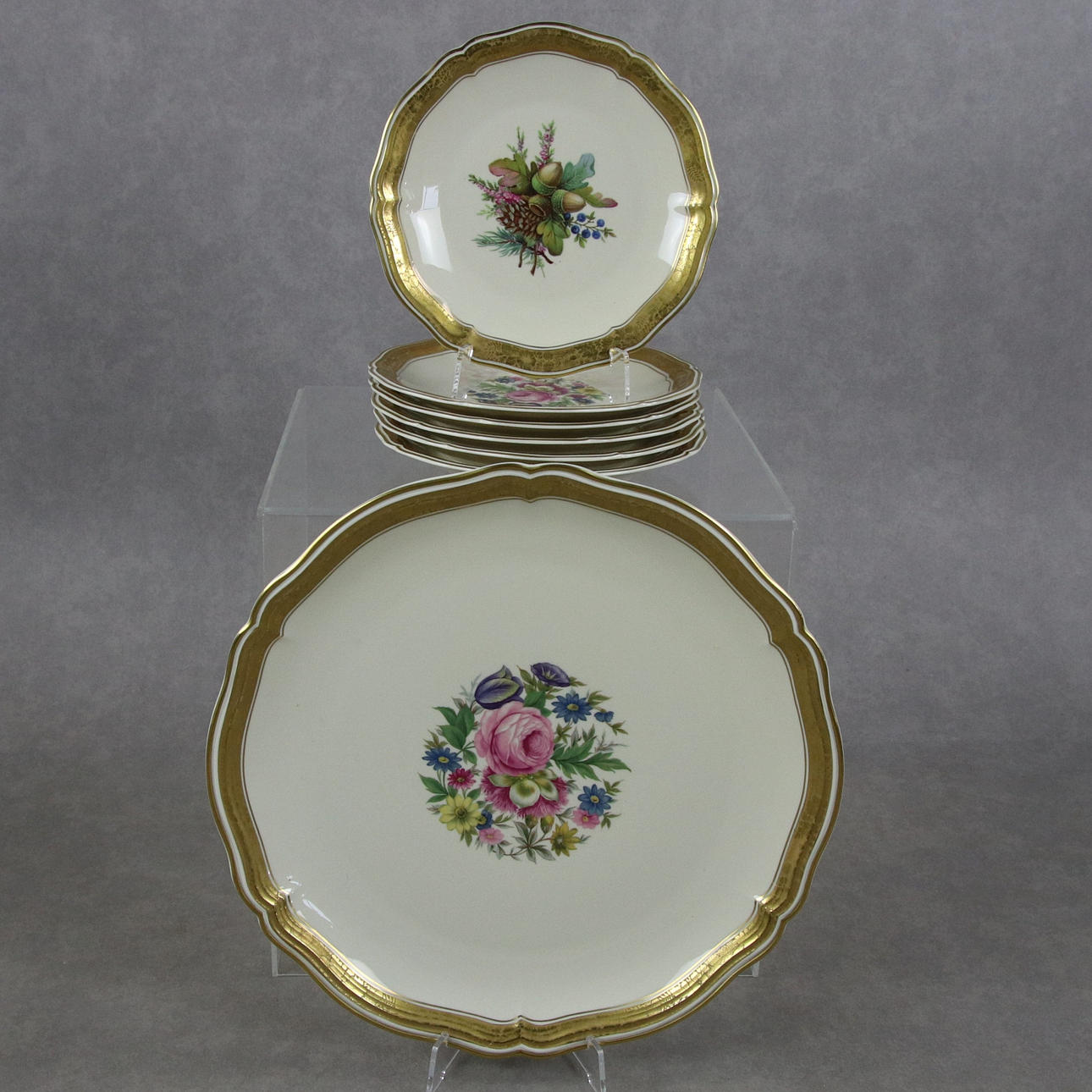 GESCHIRR, 7-teilig, "Chippendale", Rosenthal.