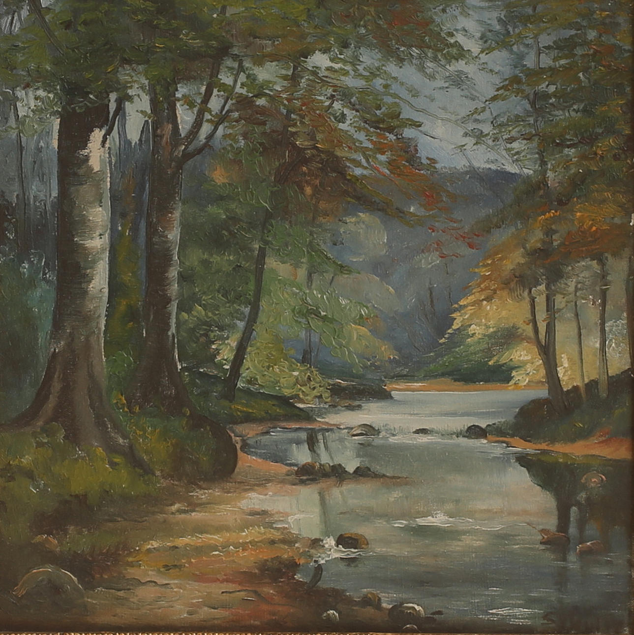Unknown artist, oil on canvas, signed. Art - Paintings - Auctionet