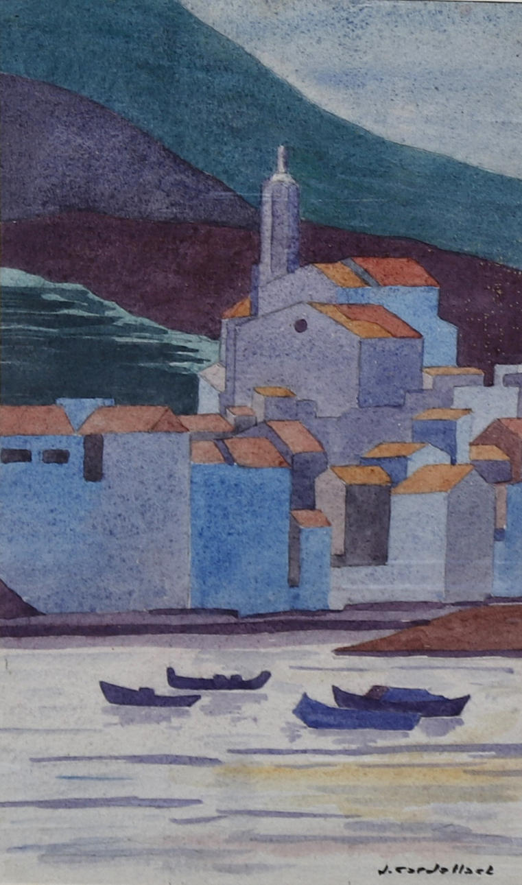 JOAN CARDELLACH. Vista de Cadaqués.