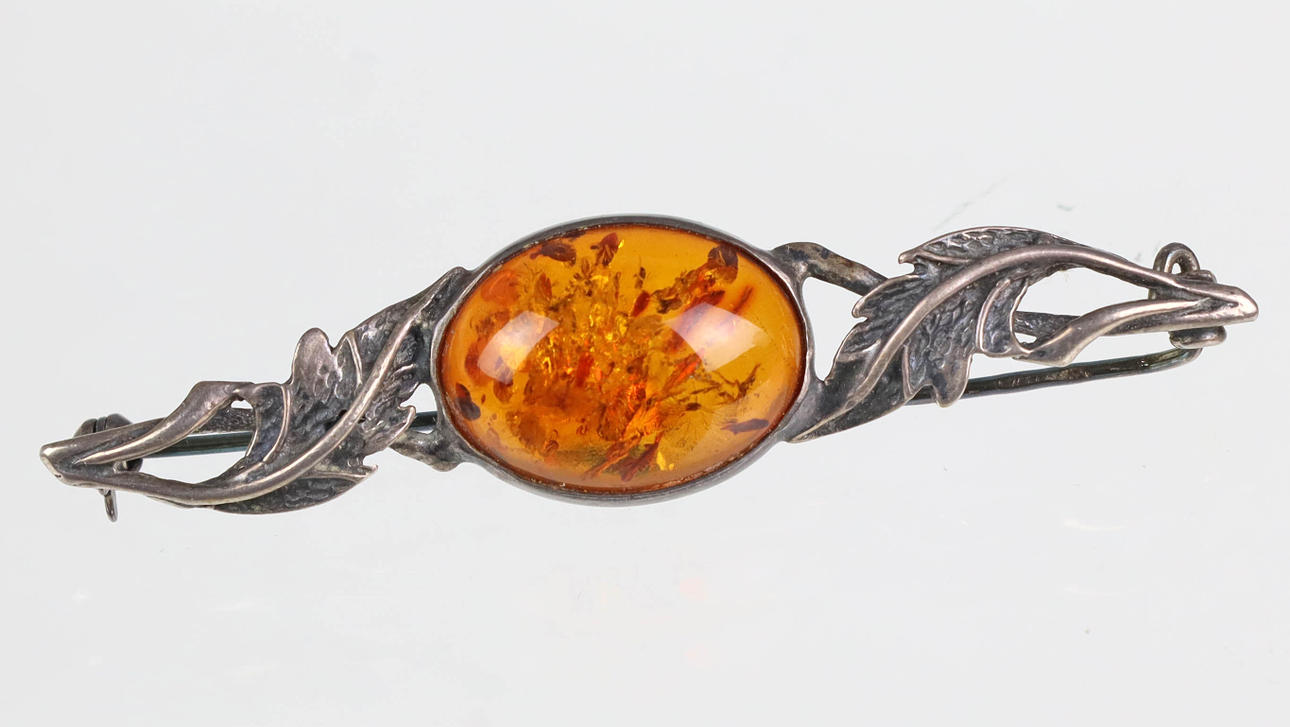 RAV BROCHE SØLV 835.