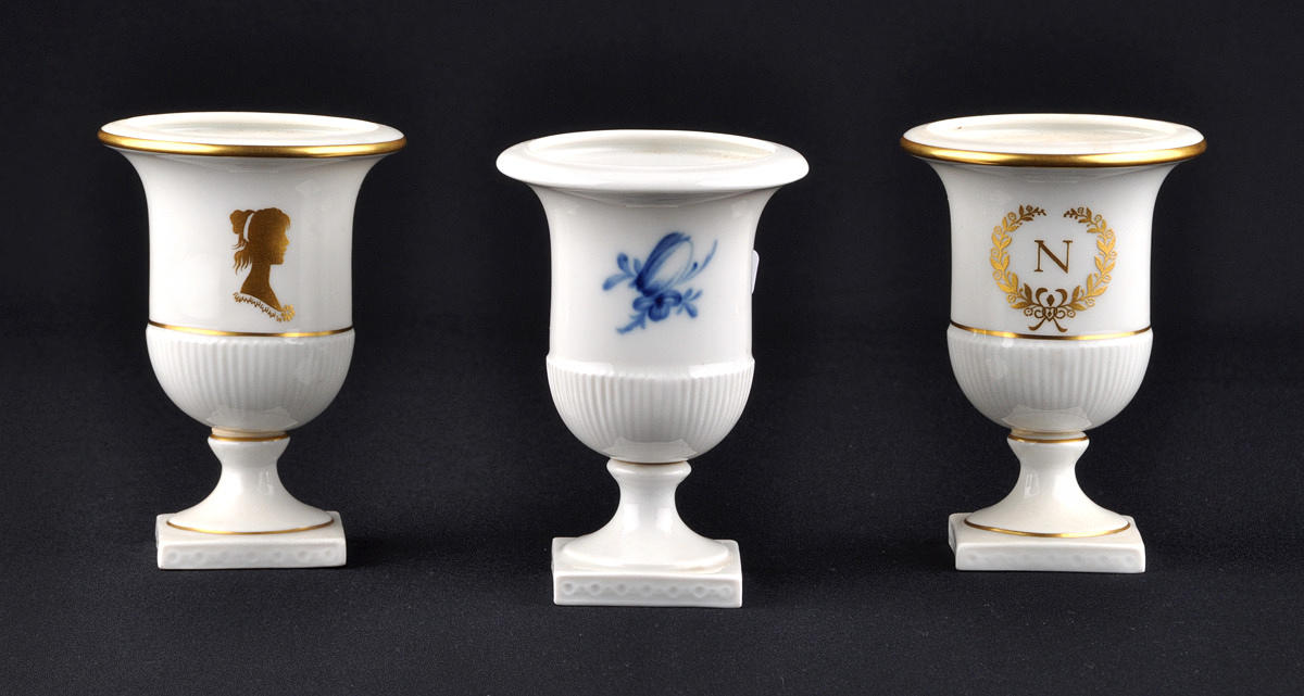 ”MASSA 3 KRATER VASER”. Fürstenbergs fabrik, omkring 1980.