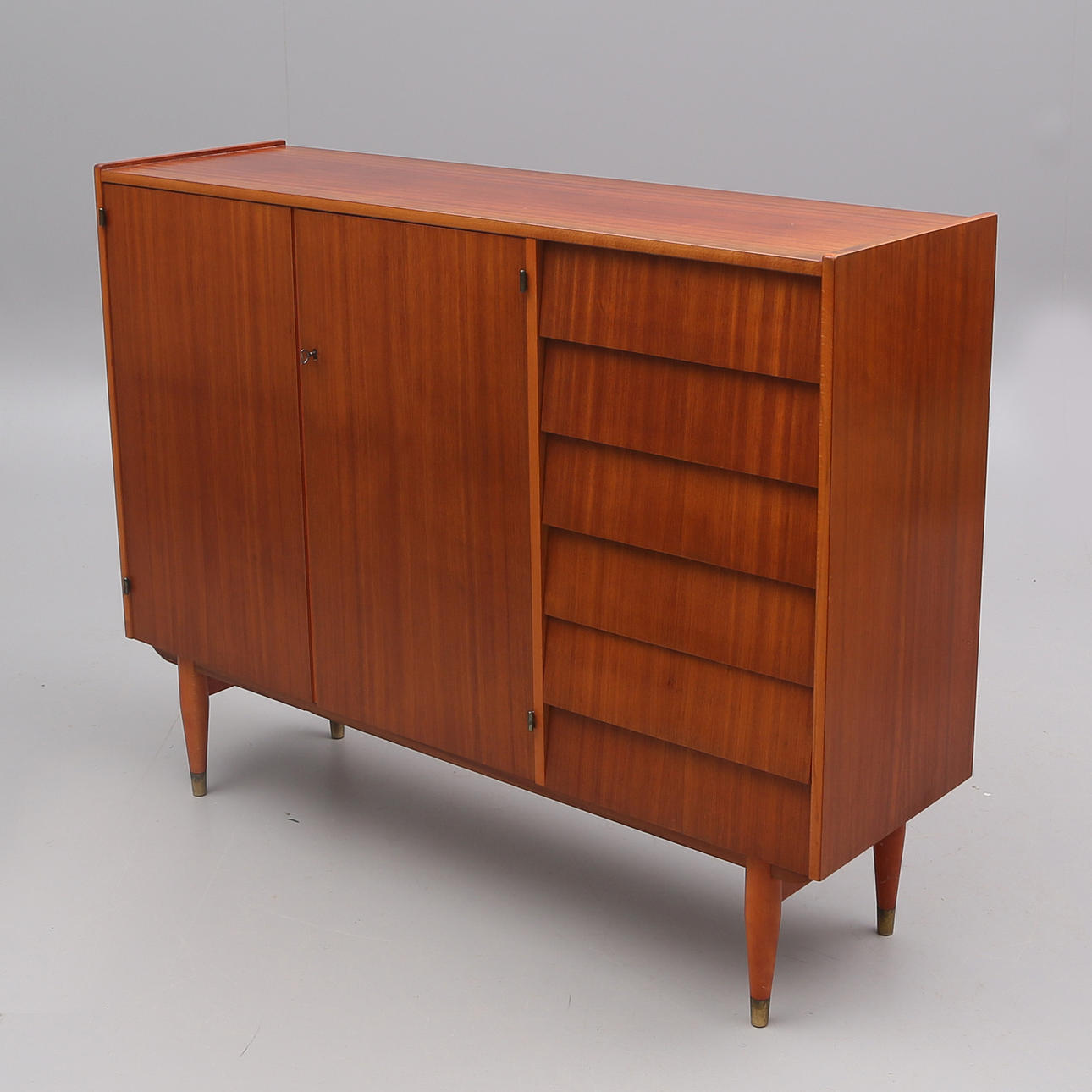 SIDEBOARD, Teak, 1950er/60er Jahre.