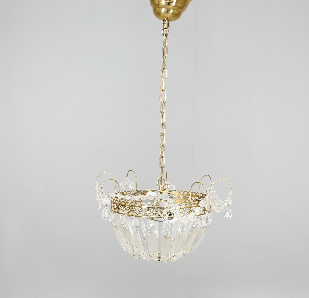 KRISTALLKRONA, Empirestil, 1950/60-tal.