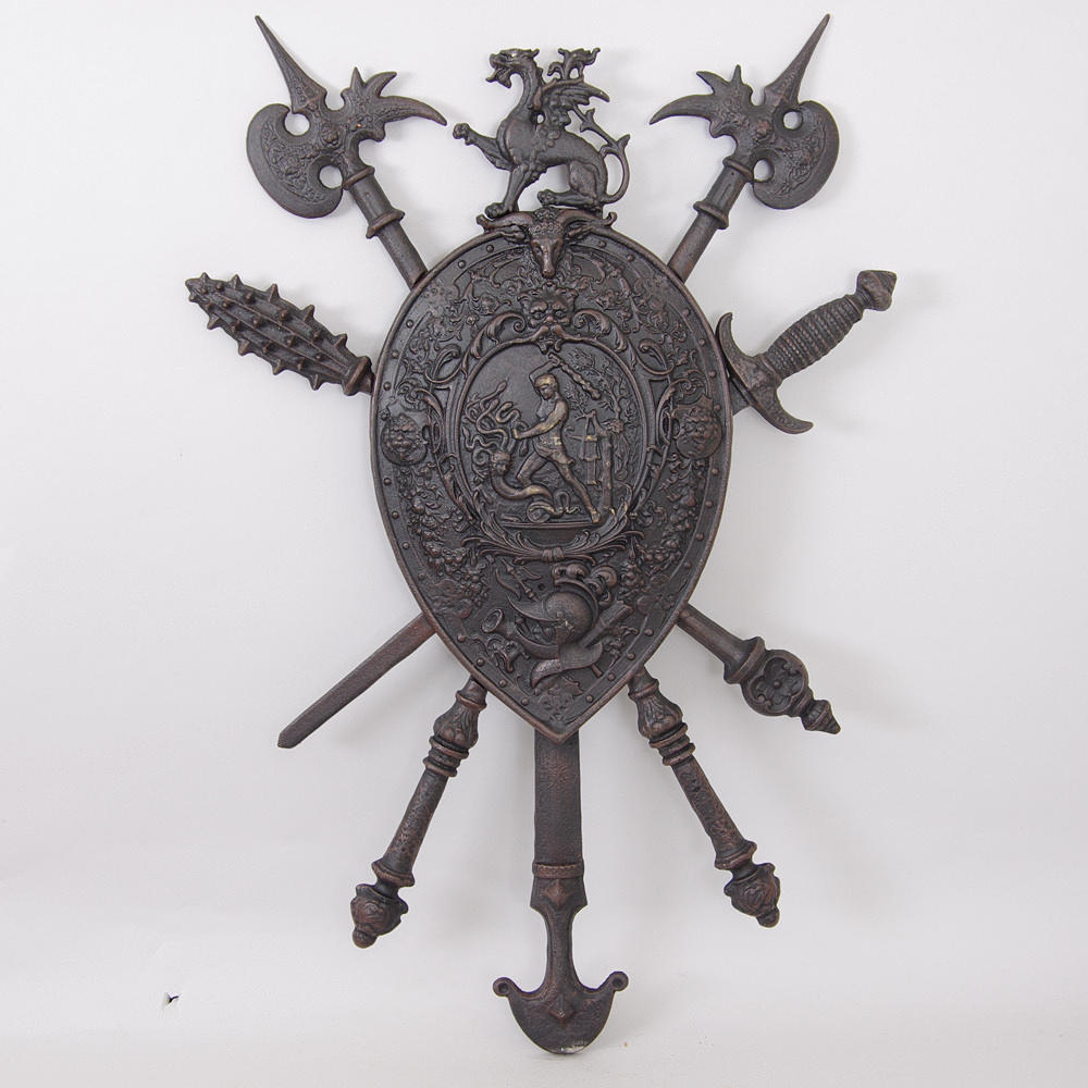 VAPENSKÖLD, gjutjärn, samtida.