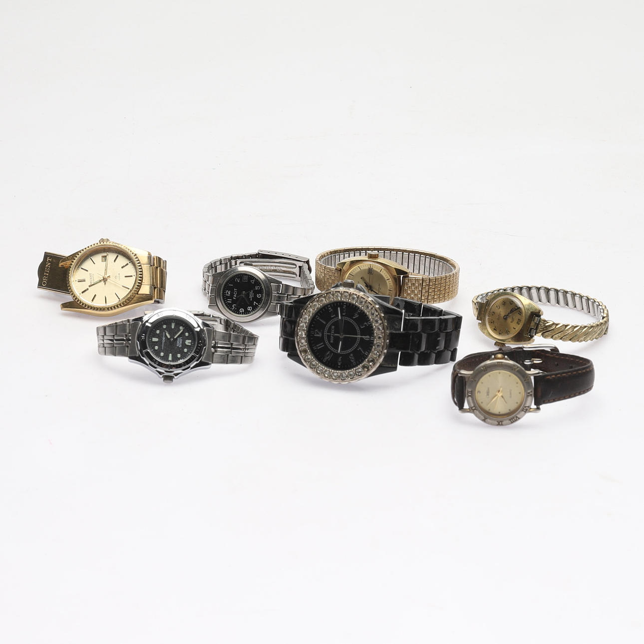 BRACELET WATCH, 7 pcs, incl. Orient and Conclusion.