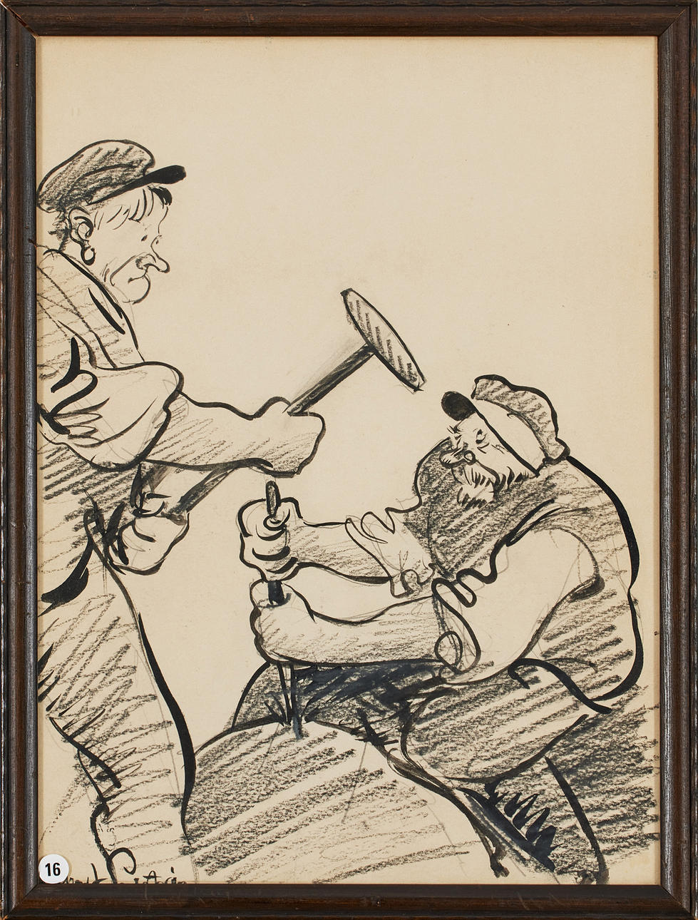 ALBERT ENGSTRÖM. "Bergsprängare".