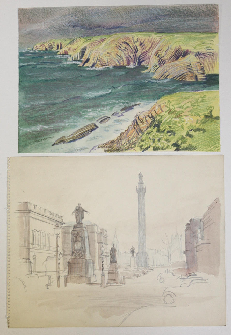 STEPHEN BONE (1904-1958). A FOLIO OF ASSORTED WORKS ON PAPER.