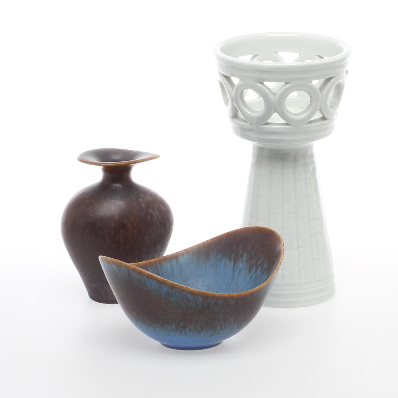 KERAMIK, 3 delar, Gunnar Nylund, Rörstrand.