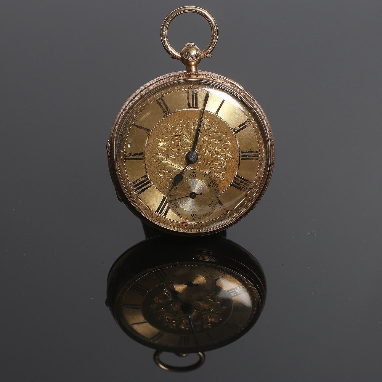 FICKUR, 9k guld, spindelur, "J Alexander & Son, London". 1800-talets andra halva.