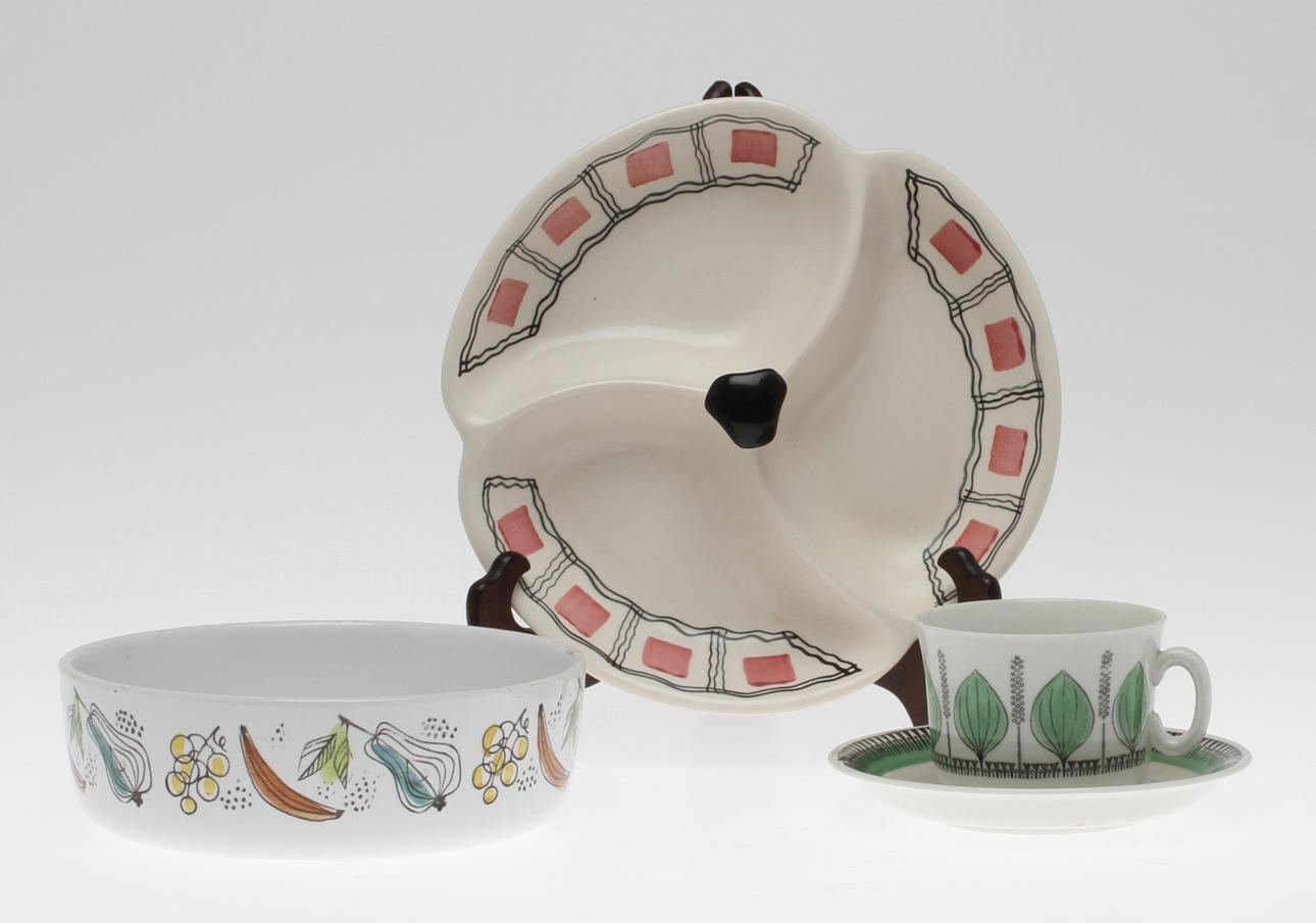 PARTI PORSLIN, 10 delar, 1900-talets mitt.