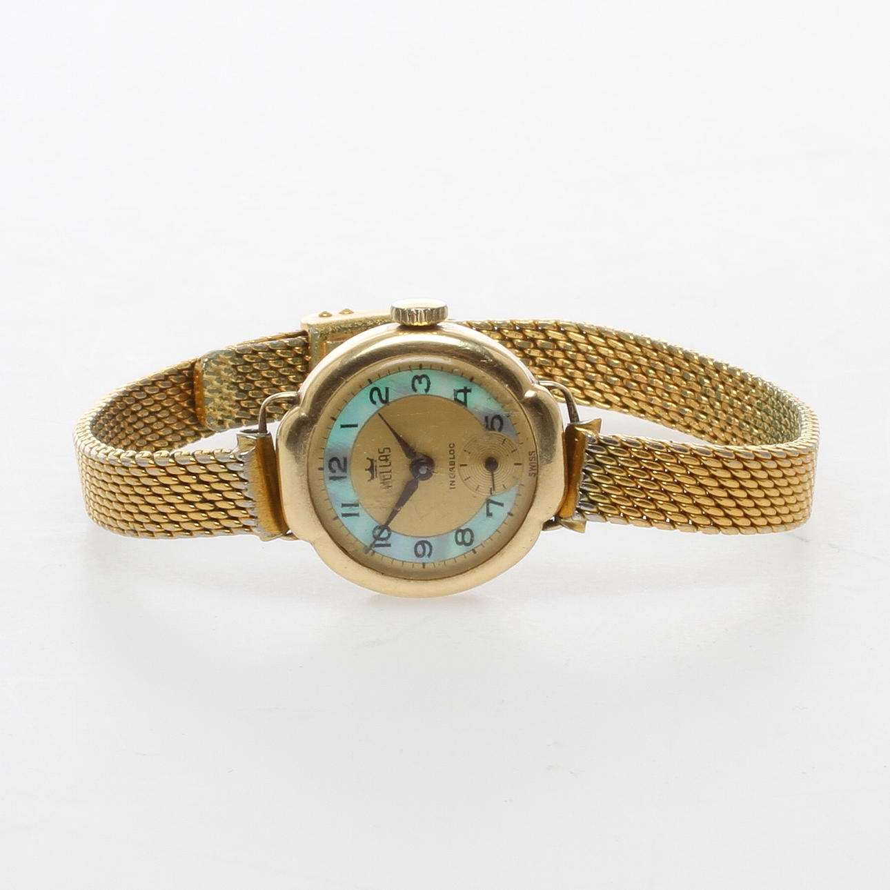 ARMBANDSUR, urtavla märkt Hellas, boett 14k guld.