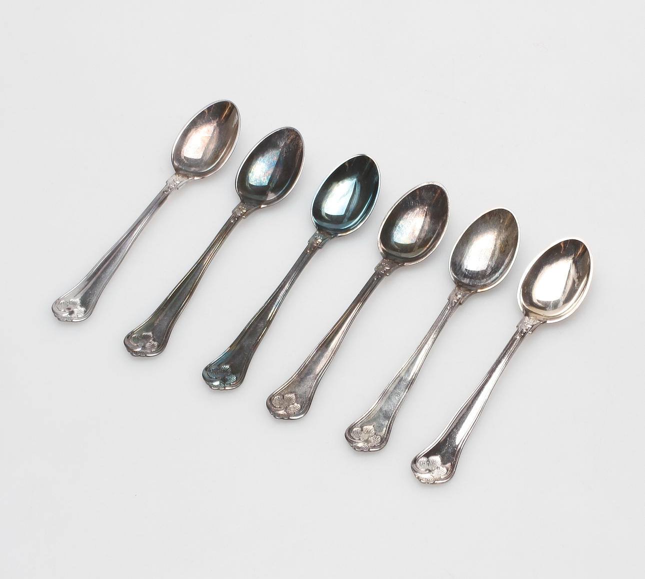 SKEDAR, 6 delar, Silver, ca 98 gram, Sachsisk, Cohr.