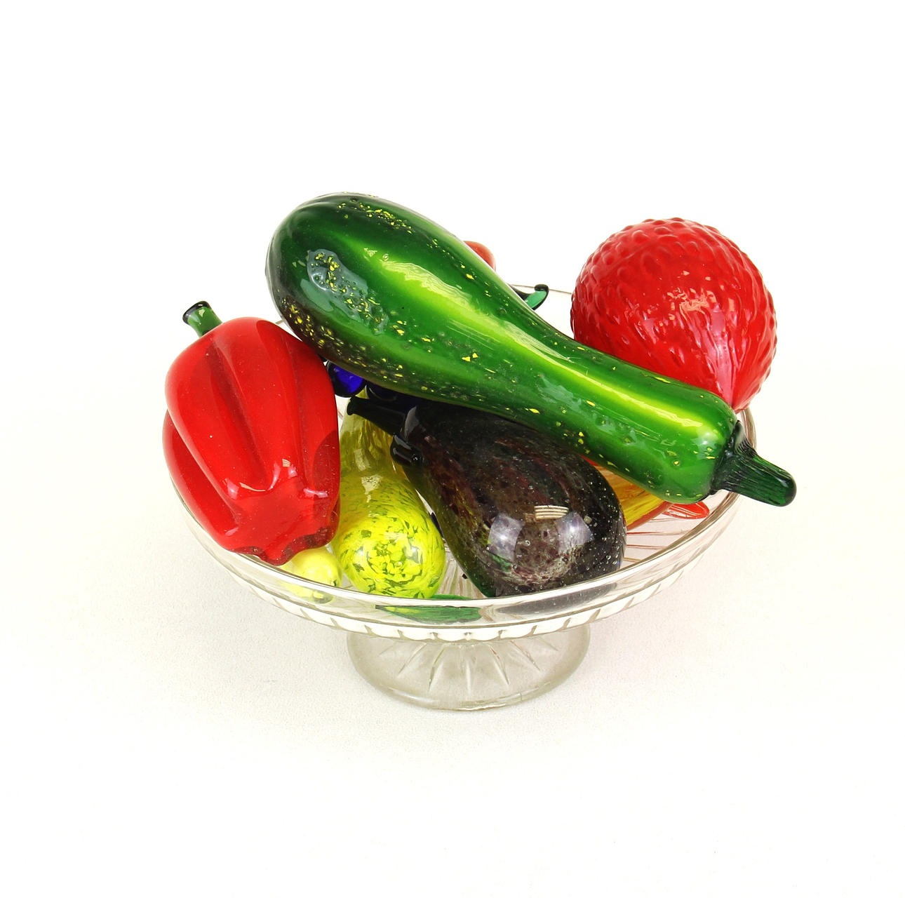 MURANO GLASS FRUIT AND VEGETABLES.