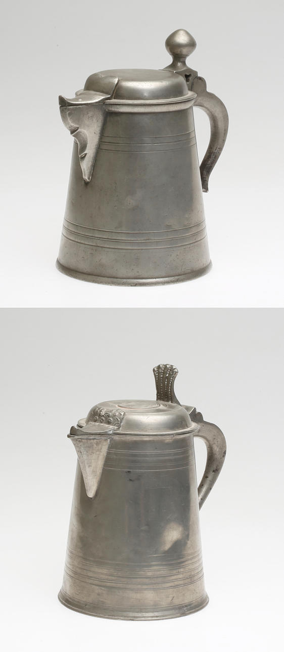 Tennstop, 2 st, Gustav Silov, Vimmerby, 1800-tal.