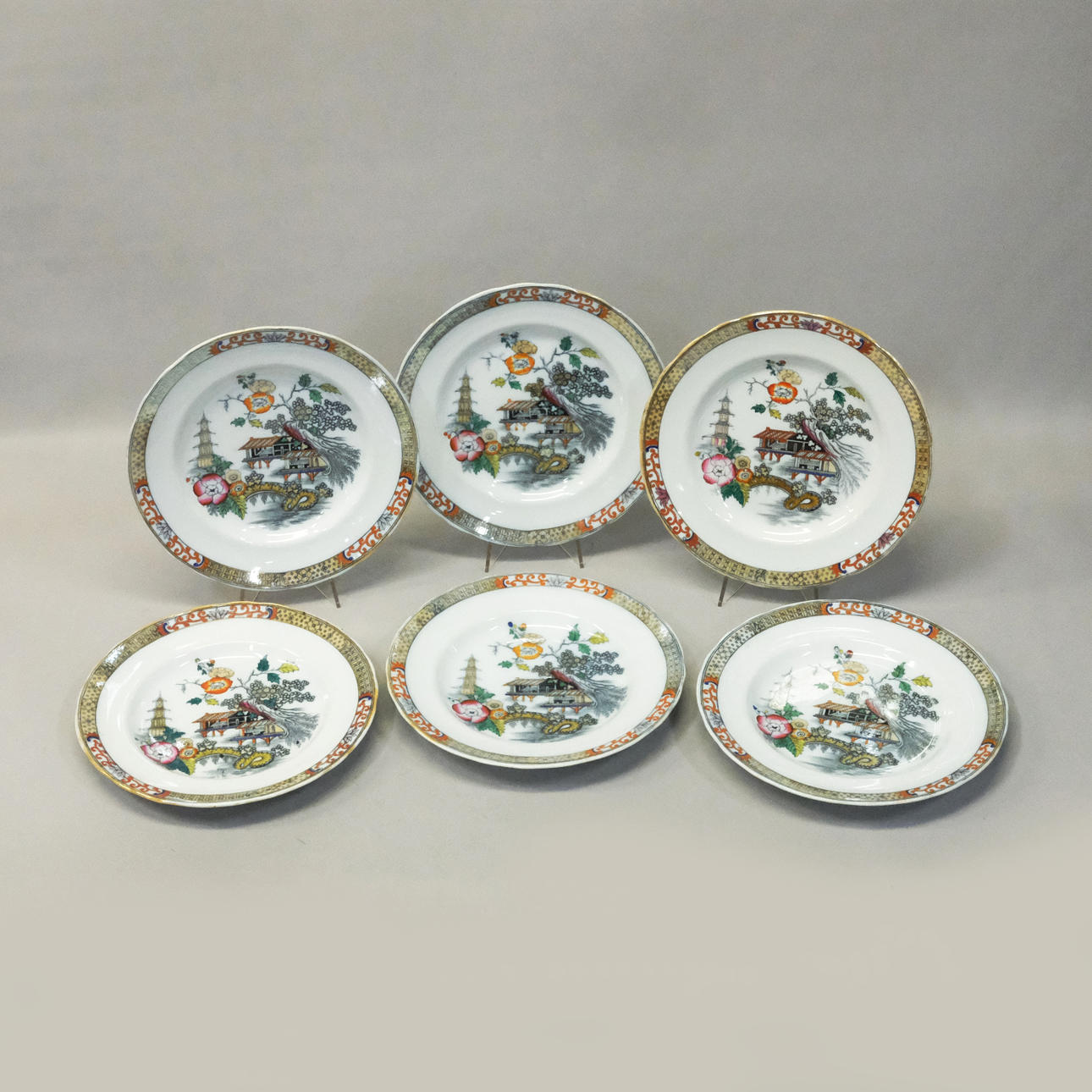 RÖRSTRAND SECHS TELLER JAPAN.