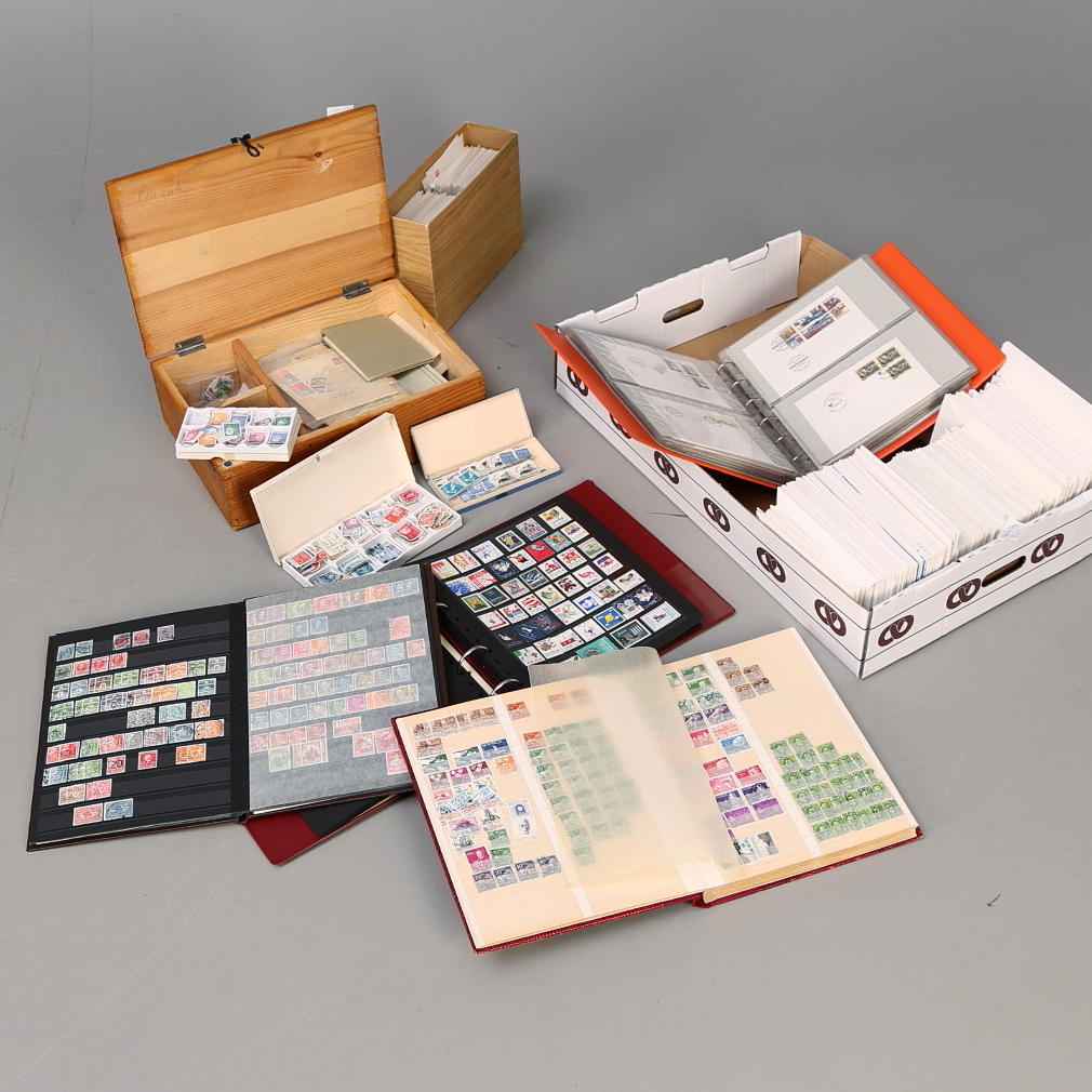 FRIMÄRKSSAMLING, förstadagsbrev, Sverige.