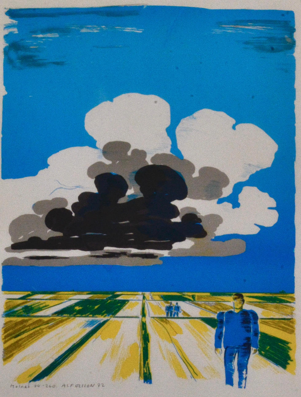 ALF OLSSON. Color lithography.