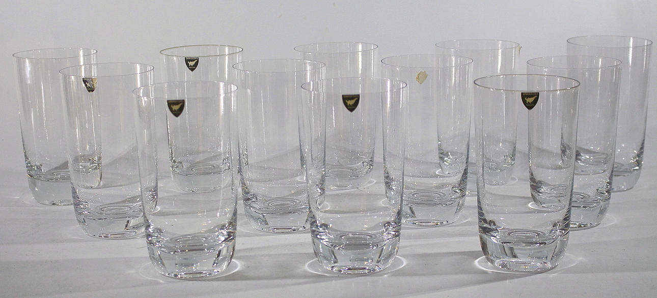 GROGGLAS, 12 st, Orrefors.