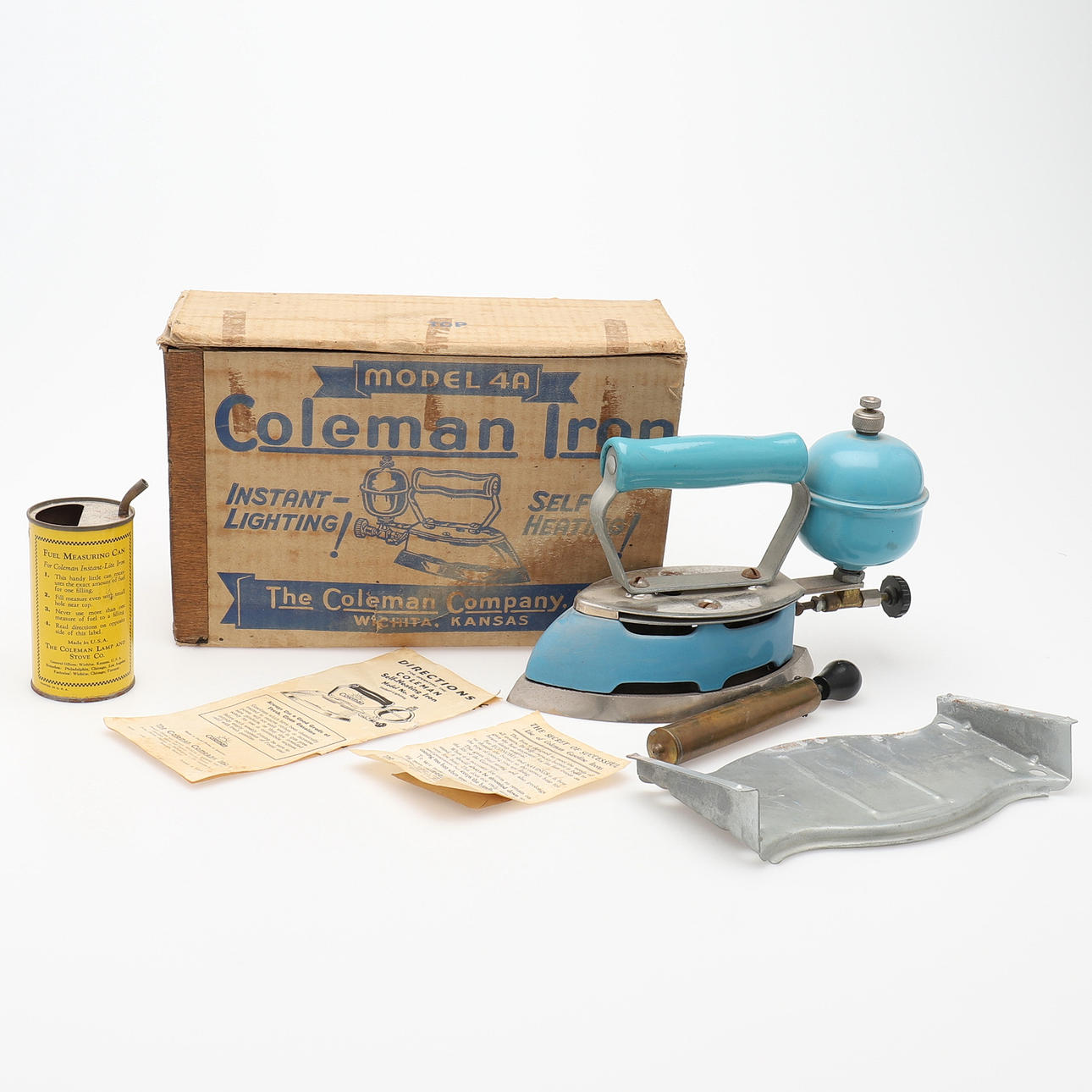 A PETROL IRON, MODEL 4A, Coleman, USA, probably 1940s.