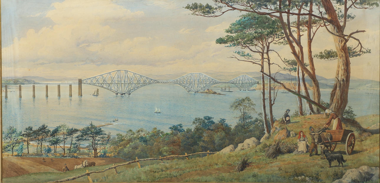 TRISTRAM ELLIS (1844-1922). THE FORTH BRIDGE, EDINBURGH.