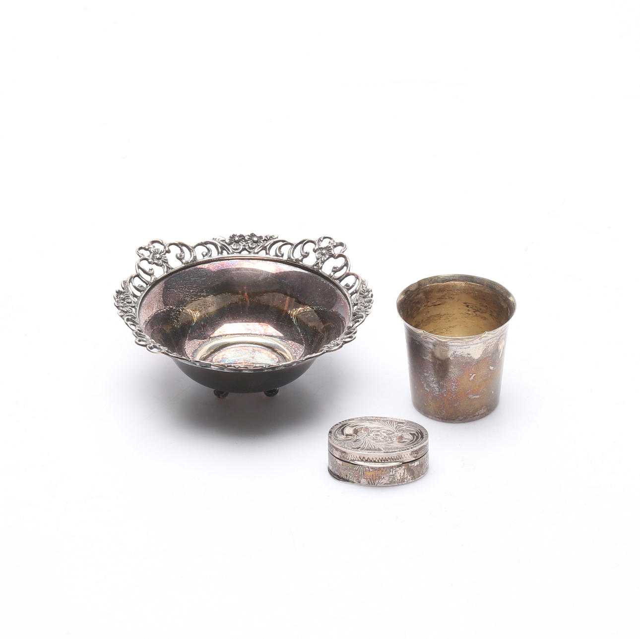 SILVER, 3 delar, vikt ca. 96,3 gram.