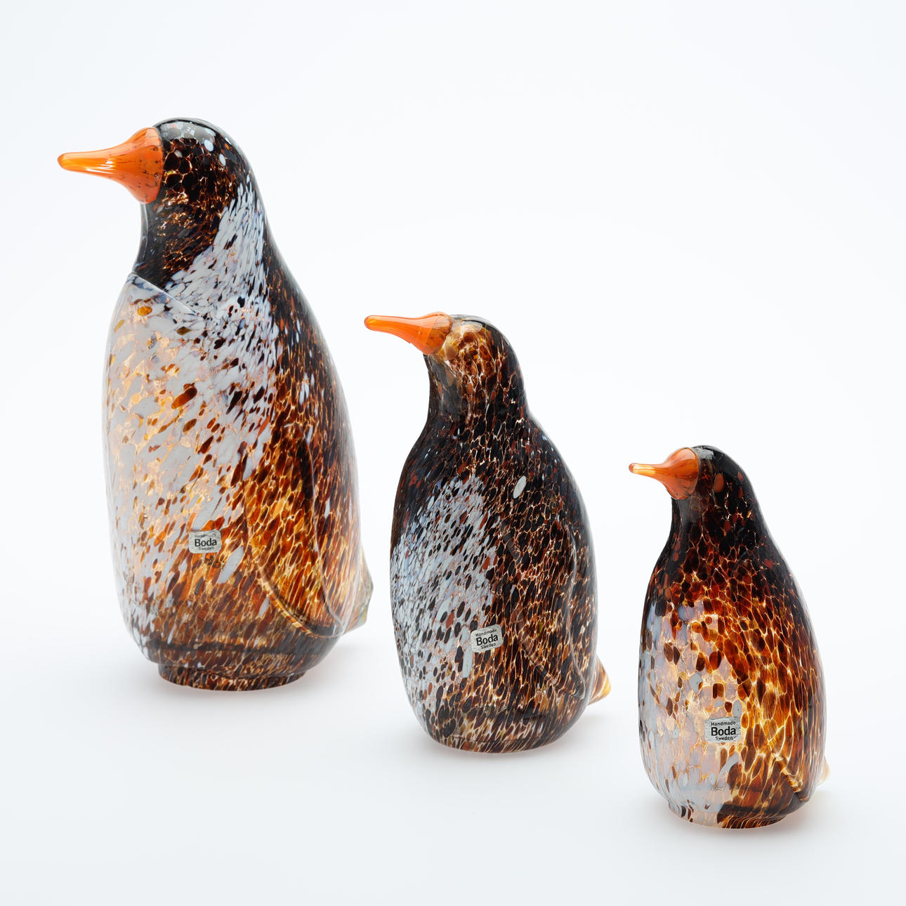 BERTIL VALLIEN. FIGURINES "penguins" 3 pcs Boda.